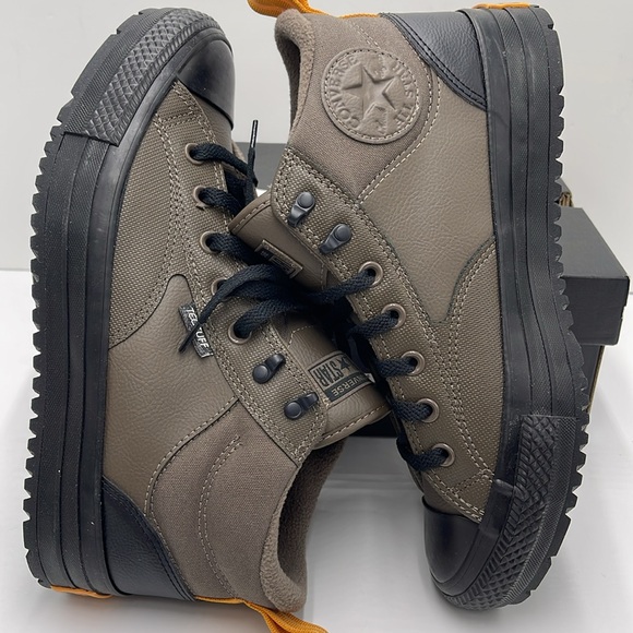 Converse Men’s CTAS MALDEN STREET BOOT MID TRUFFLE/HARVEST MOON/BLACK A09492C - Picture 11 of 16